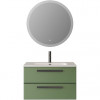 Cezares Тумба с раковиной Eco Cer-N 80 фисташковый софт CZR-8095-80 ручки матовые чёрные