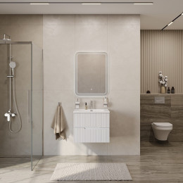 Cezares Тумба с раковиной Duet 70 подвесная CZR-8095-70 bianco lucido