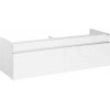 Velvex Тумба с раковиной Pulsus 140 белый глянец