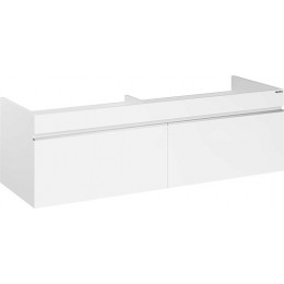 Velvex Тумба с раковиной Pulsus 140 белый глянец