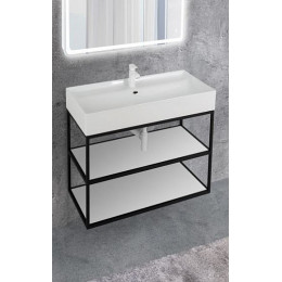Cezares Каркас с раковиной двойной Cadro 80, раковина TECLA