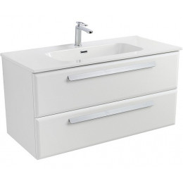 Cezares Тумба с раковиной Eco Cer-N 100 bianco opaco CZR-8095-100 ручки сатин