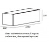 Cezares Тумба и каркас с раковиной Cadro 120 Bianco, раковина TECLA