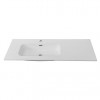 Cezares Тумба с раковиной Eco Cer-N 120 L bianco lucido CZR-8095-120-L ручки сатиновое золото