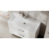Velvex Тумба с раковиной Orlando 100 белая матовая