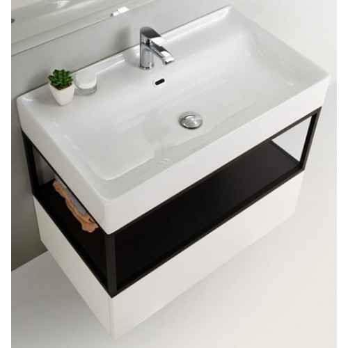Cezares Тумба и каркас с раковиной Cadro 80 Bianco