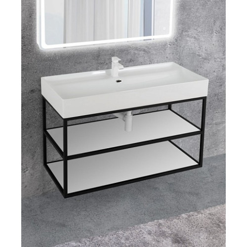 Cezares Каркас с раковиной двойной Cadro 120, раковина TECLA