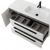 Cezares Тумба с раковиной Eco Cer-N 120-1 R bianco lucido CZR-8095-120-R ручки матовые чёрные