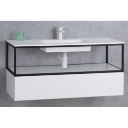 Cezares Тумба и каркас с раковиной Cadro 120 Bianco