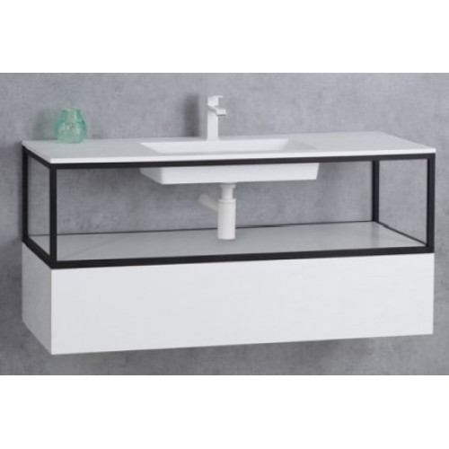 Cezares Тумба и каркас с раковиной Cadro 120 Bianco