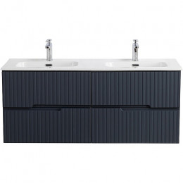 Cezares Тумба с раковиной Duet-N 120 с 4 ящиками подвесная grafito CZR-8095-120-2