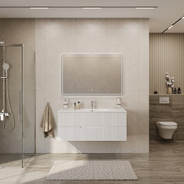 Cezares Тумба с раковиной Duet-N 120 подвесная CZR-8095-120 Bianco Opaco