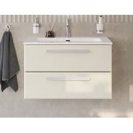 Cezares Тумба с раковиной Eco Cer-N 80 брашированная альпака CZR-8095-80 ручки сатин