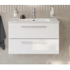 Cezares Тумба с раковиной Eco Cer-N 80 bianco lucido CZR-8095-80 ручки сатин