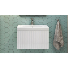 Velvex Тумба с раковиной Compo 60.1Y белый глянец