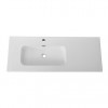 Cezares Тумба с раковиной Eco Cer-N 120-1 L bianco lucido CZR-8095-120-L ручки чёрные