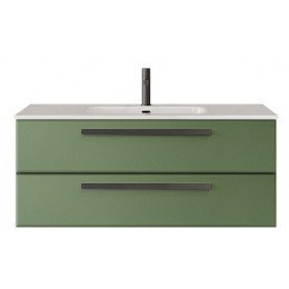 Cezares Тумба с раковиной Eco Cer-N 120 фисташковый софт CZR-8095-120 ручки чёрные