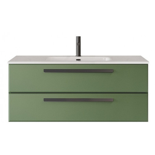 Cezares Тумба с раковиной Eco Cer-N 120 фисташковый софт CZR-8095-120 ручки чёрные