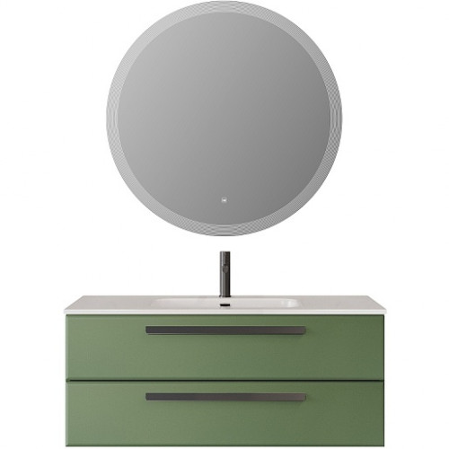 Cezares Тумба с раковиной Eco Cer-N 120 фисташковый софт CZR-8095-120 ручки чёрные