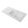 Cezares Тумба с раковиной Eco Cer-N 100-1 R bianco lucido CZR-8095-100-R ручки сатиновое золото
