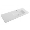 Cezares Тумба с раковиной Eco Cer-N 120-1 R bianco lucido CZR-8095-120-R ручки серые
