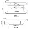 Velvex Тумба с раковиной Orlando 80 белая матовая