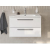 Cezares Тумба с раковиной Eco Cer-N 80 bianco lucido CZR-8095-80 ручки серые