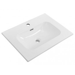 Cezares Тумба с раковиной Eco Cer-N 60 bianco opaco CZR-8073-60 ручки серые