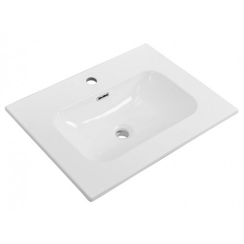 Cezares Тумба с раковиной Eco Cer-N 60 bianco opaco CZR-8073-60 ручки серые