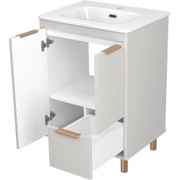 Brevita Тумба с раковиной Risacca Crema 60 серая