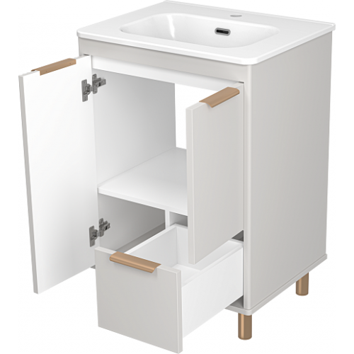 Brevita Тумба с раковиной Risacca Crema 60 серая