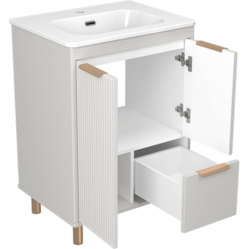 Brevita Тумба с раковиной Risacca Crema 60 серая