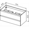 Cezares Тумба с раковиной MOLVENO 100 Legno Bianco