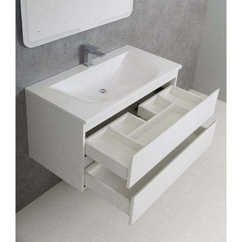 Cezares Тумба с раковиной MOLVENO 100 Legno Bianco