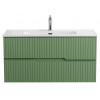 Cezares Тумба с раковиной Duet-N 100 подвесная CZR-8095-100 фисташковый софт