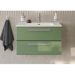 Cezares Тумба с раковиной Eco Cer-N 80 фисташковый софт CZR-8095-80 ручки серые