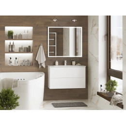 Brevita Тумба с раковиной Toy 80 белая