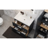 Velvex Тумба с раковиной Orlando 80 графит