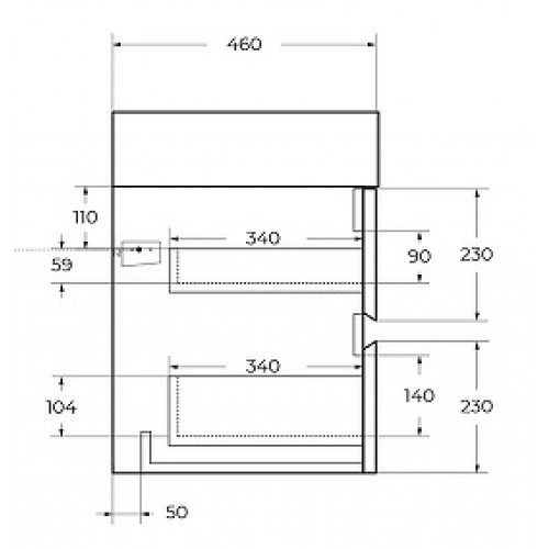 BelBagno Тумба с раковиной Molveno-46 80 подвесная ossido столешница KEP-80-MNO
