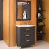 Brevita Тумба с раковиной Gloster 80 графит