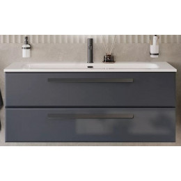 Cezares Тумба с раковиной Eco Cer-N 120 grafito CZR-8073-120 ручки чёрные