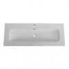 Cezares Тумба с раковиной Eco Cer-N 120 bianco lucido CZR-8073-120 ручки сатиновое золото