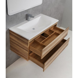 Cezares Тумба с раковиной MOLVENO 100 Noce Nature