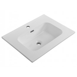 Cezares Тумба с раковиной Eco Cer-N 60 bianco lucido CZR-8095-60 ручки серые