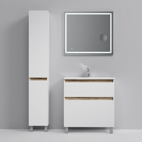 Am.Pm Тумба с раковиной X-Joy 80 белый глянец, напольная