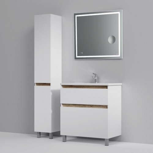 Am.Pm Тумба с раковиной X-Joy 80 белый глянец, напольная