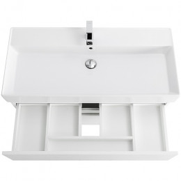 BelBagno Тумба с раковиной Molveno-46 80 подвесная bianco ghiaccio