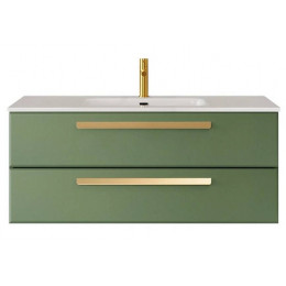 Cezares Тумба с раковиной Eco Cer-N 120 фисташковый софт CZR-8095-120 ручки сатиновое золото
