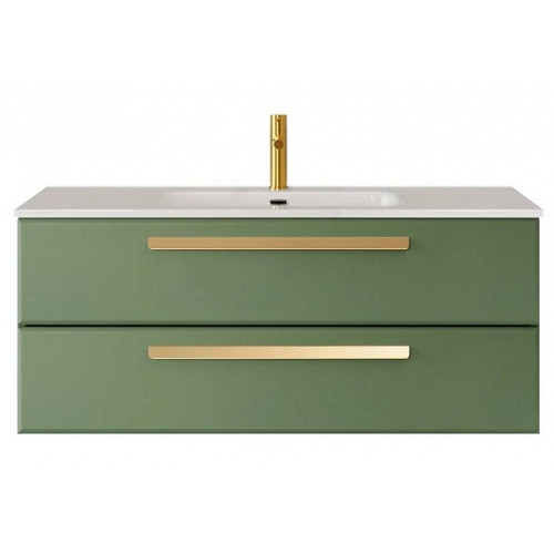Cezares Тумба с раковиной Eco Cer-N 120 фисташковый софт CZR-8095-120 ручки сатиновое золото