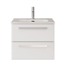 Cezares Тумба с раковиной Eco Cer-N 60 bianco opaco CZR-8073-60 ручки сатин